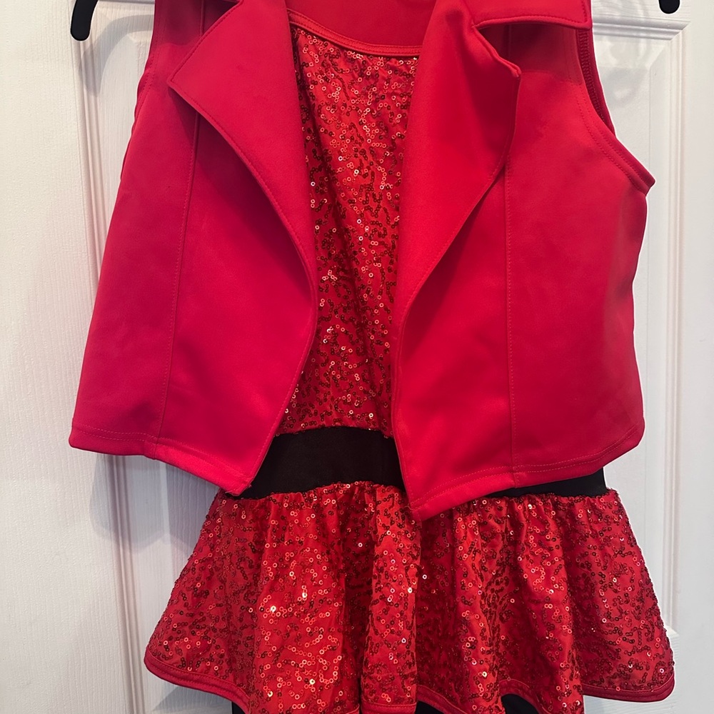 Weissman Red and Black XL Child dance costume